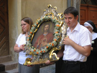 Herz Jesu Prozession Hall